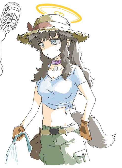 絵チャでガーデニングヒビキ描いてきた 可愛いヒビキが溢れてて最高だった…