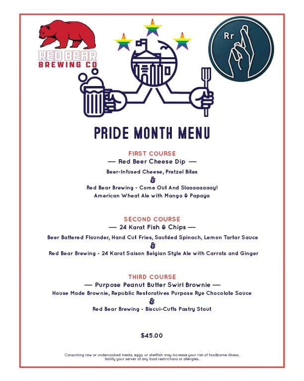 Beer dinner tonight with @RedBearBrewing.