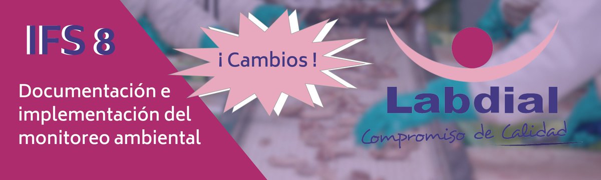 Labdial2008's tweet image. La versión #IFS 7 ya indicaba la necesidad del control ambiental, pero la nueva versión IFS 8 incluye el registro de la documentación que evidencie el seguimiento del control de superficies en la #industriaalimentaria. ¡En nuestro Linkedin te contamos más ! 👉👉