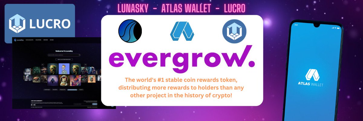 ⏳💰 Patience and timing are key in crypto investment! 🚀 Discover the potential of @evergrowcoinEGC, with its suite of utilities including the groundbreaking NFT marketplace via 🌙🌌 @LunaSkyNFT, 🔒🌐 @AtlasWallet integration, and 💥🎮 gaming via @lucrotoken. Much more coming..