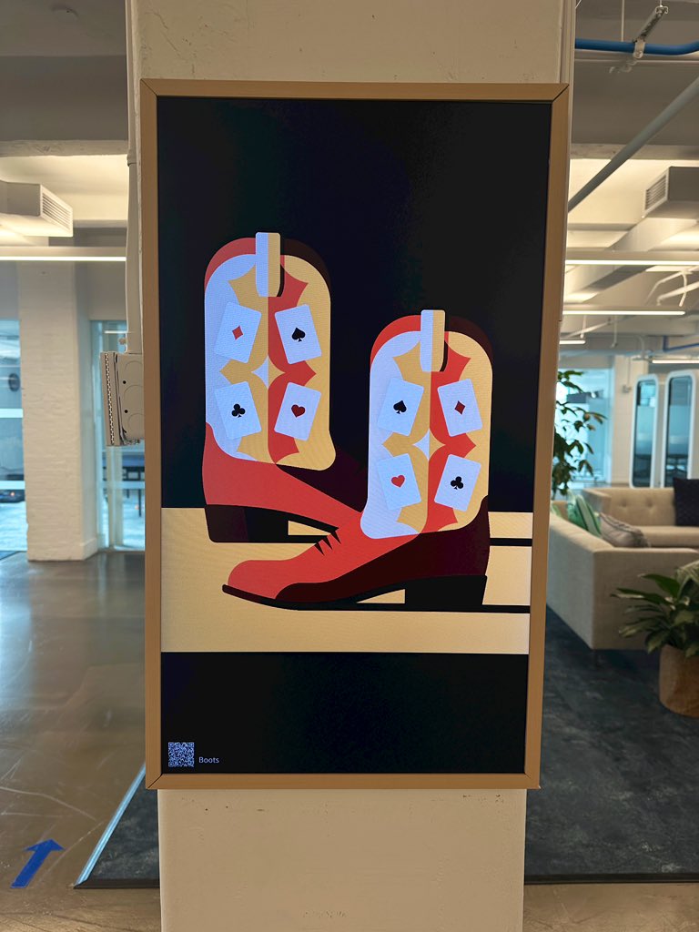 opensea's tweet image. Boots (2023)
digital art by @jeremybooth 

at the #OpenSeaOffice