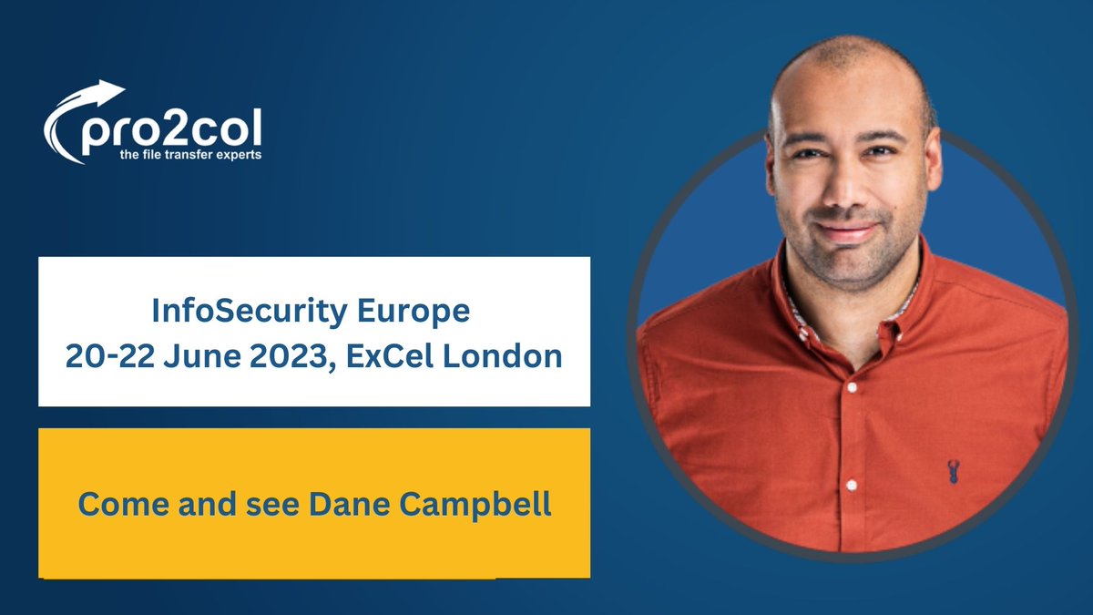 pro2colgroup's tweet image. The last day of #Infosec2023 is in full swing!

You can find Pro2col&apos;s Dane Campbell and Iain Spooner located at M40, the Fortra booth.

Find out how Managed File Transfer can transform your business by chatting to them, today!

#Infosecurity2023 #InfosecurityEurope