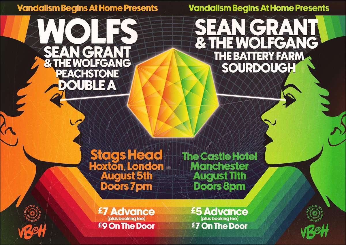 So 2 big announcements so far this week 2 massive gigs in 2 of our favourite cities ❤ @TheStagsHeadHox - @WOLFStheband @sgwolfgang @peachstonemusic Double A @thecastlehotel - Sean Grant & The Wolfgang @TheBatteryFarm @BandSourdough See you down the front!