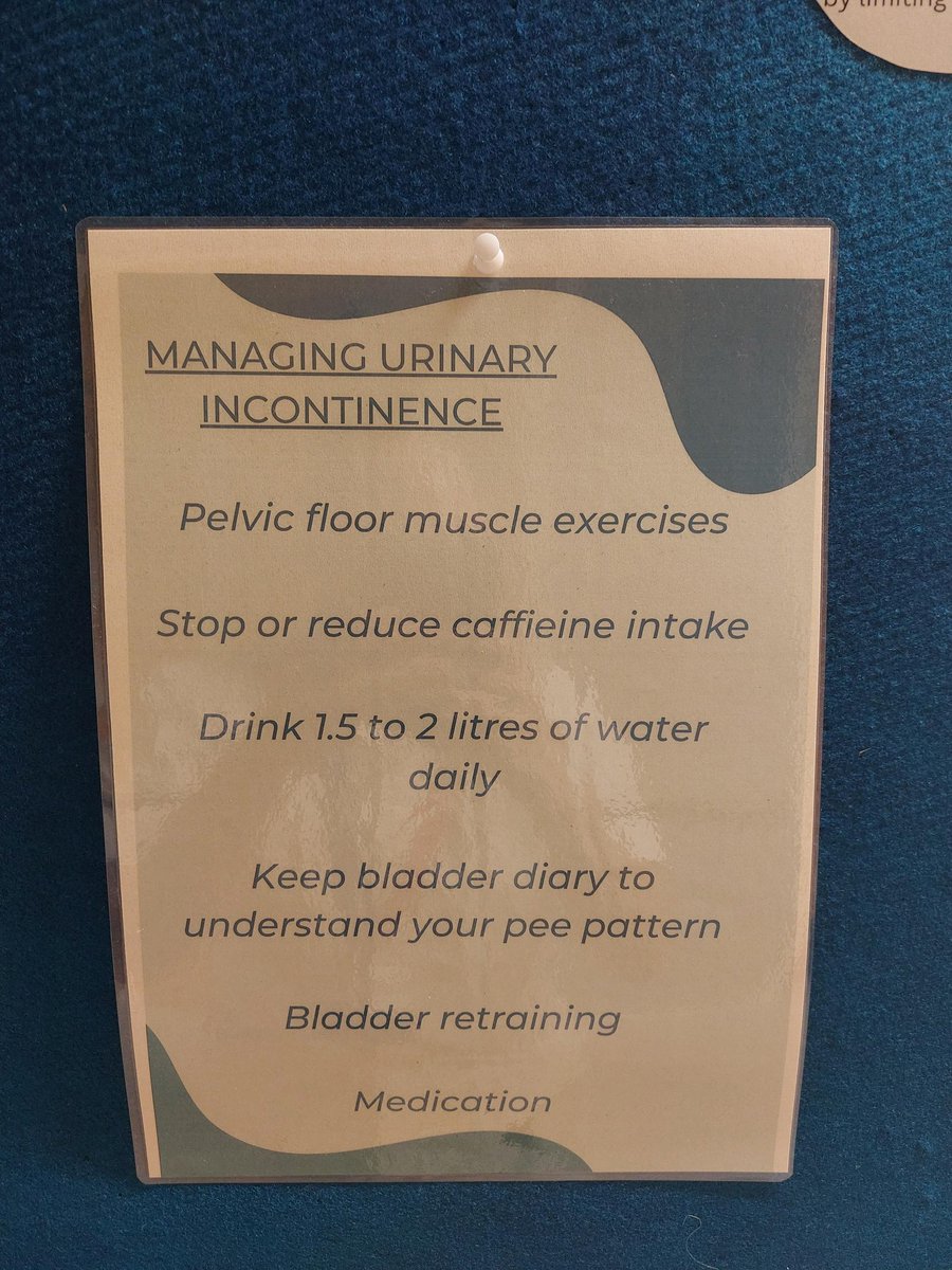 The SMH Pelvic Health Physio team are spreading awareness of urinary incontinence for Continence awareness week. Check out their board in the SMH Rehab Unit!! #WorldContinenceWeek #SMH #PelvicHealth
