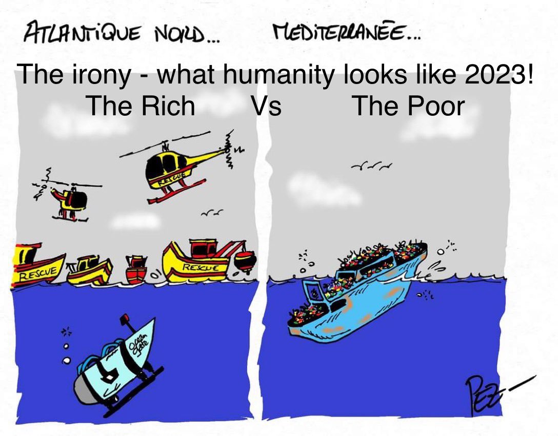 The reason is VALUE! If you don't have value, no one would move a foot for you! P.S.: All lives matter

#titanicsubmarine "only 18%" "Chisom" "Leeminho"