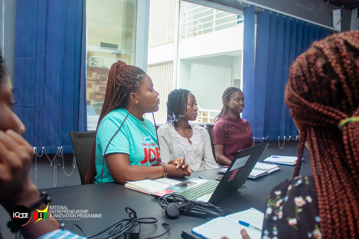 icodeteam's tweet photo. Grateful to have the National Entrepreneurship and Innovation Programme @NeipGhana  visit our hub today! It was an incredible opportunity to showcase the work we've done over the years and the positive impact we've made in society. We're proud to be a catalyst for innovation. https://t.co/vM4tWhcKAr