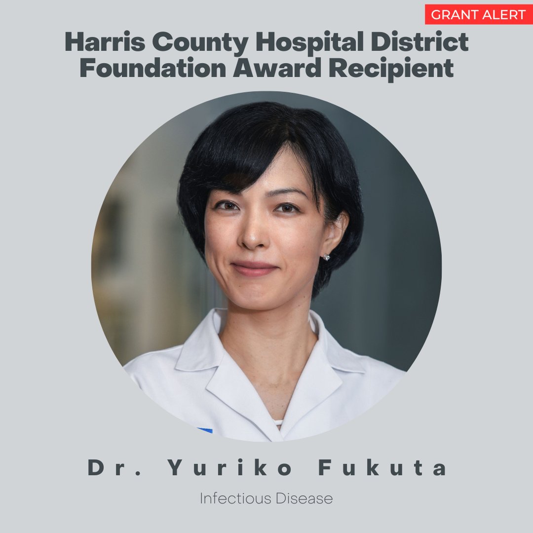BCMDeptMedicine's tweet photo. 🎉 Dr. Yuriko Fukuta secures a grant from Harris County Hospital District Foundation for a study on diabetic foot care. 👏 #ResearchExcellence #BCMDoM https://t.co/Kfj3VeaKxE