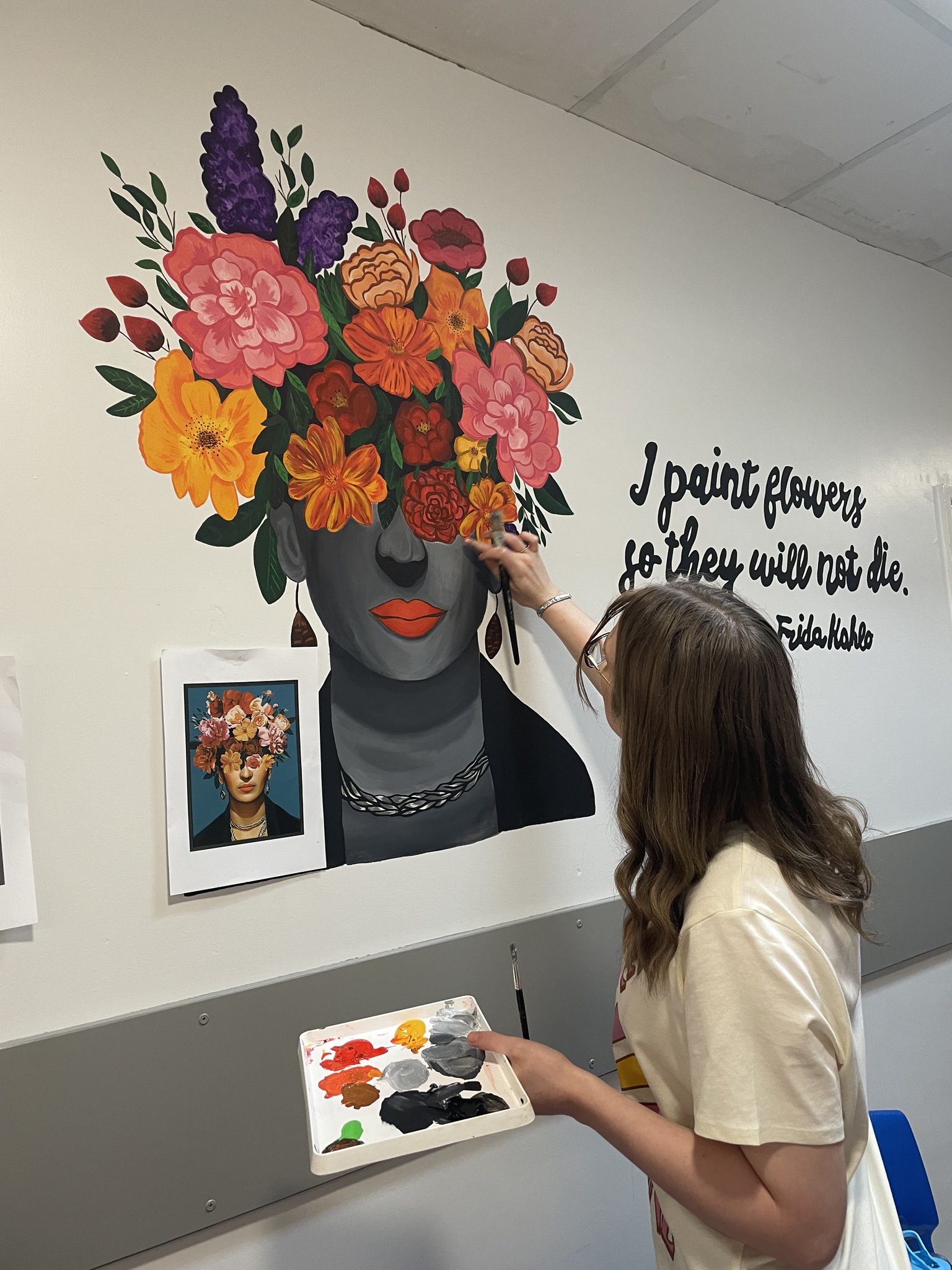 Creative Arts Holderness Academy on Twitter "'I paint flowers so