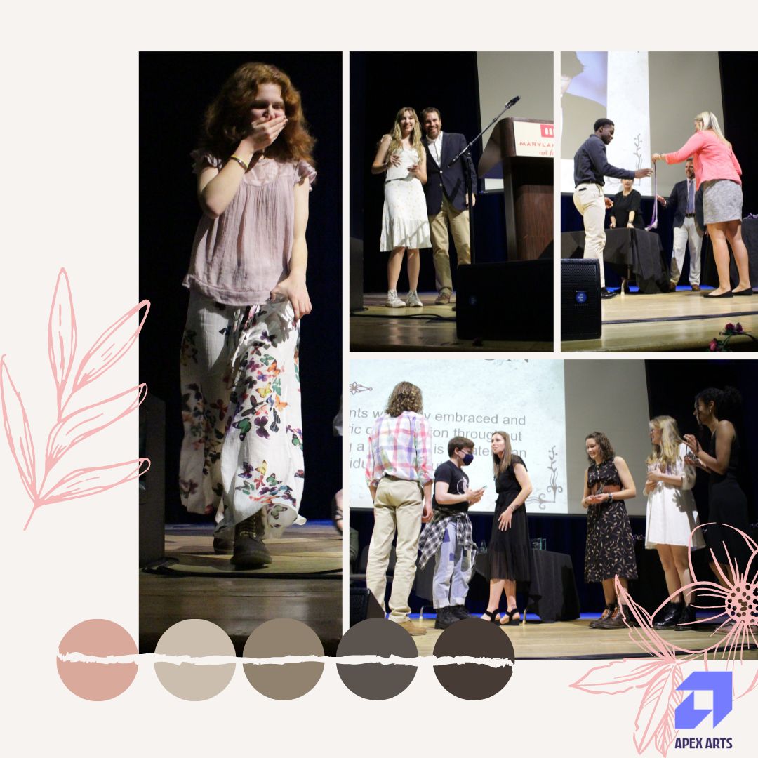 Congratulations to all the Apex Arts Seniors, Class of 2023!
A few highlights from the Apex Art Senior's Award Celebration at Maryland Hall!
#aacpsawesome #apexart #classof2023