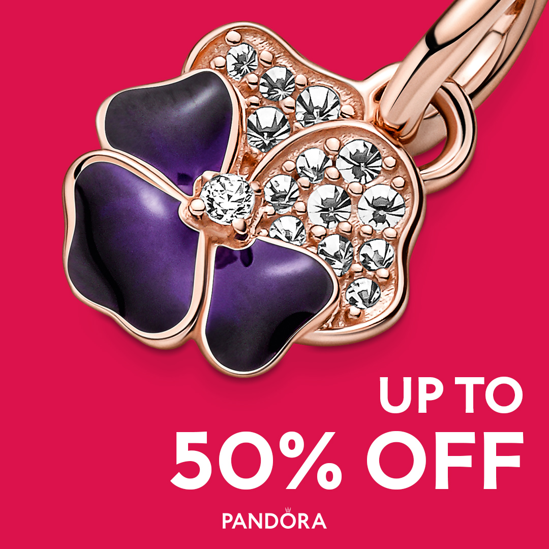 Your favorite styles for less! Pandora's end of season sale has started! ✨ Enjoy up to 50% off select styles you've been wishing for all season long. #PANDORA