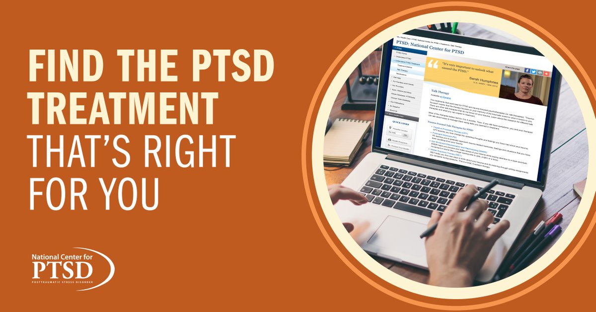 VA_PTSD_Info's tweet photo. PTSD treatment is not one size fits all. Explore your options and find the #PTSD treatment that’s right for you: https://t.co/EvkYnF6qN0 https://t.co/N2dwCecUpP