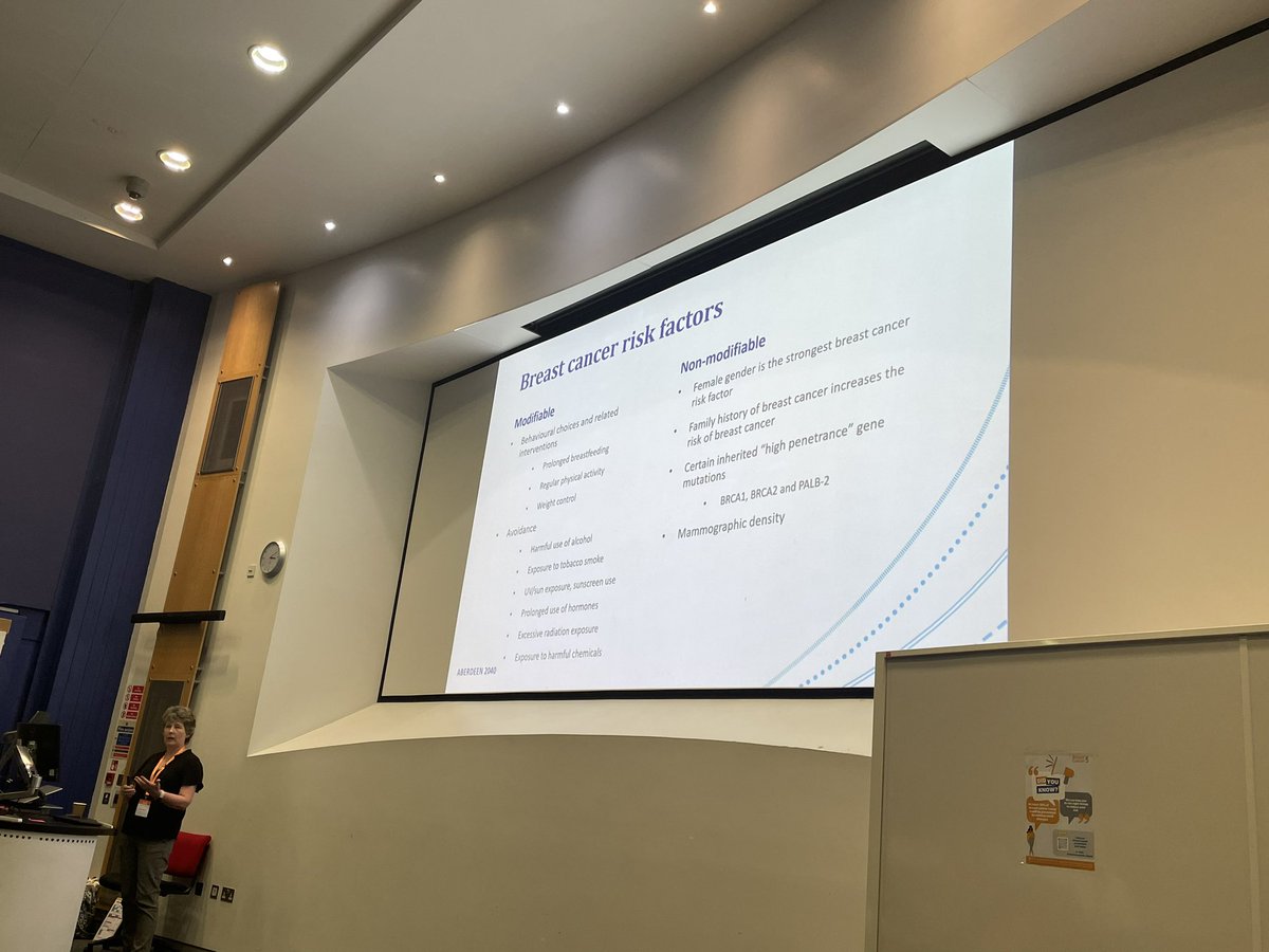 Breast Cancer UK (@breastcancer_uk) on Twitter photo 📣Part 3: <a href="/ProfValS/">Prof Val Speirs</a> on breast cancer prevention research gaps (females and males). Shown below are the list of known breast cancer risk factors. 📣Part 3: <a href="/ProfValS/">Prof Val Speirs</a> on breast cancer prevention research gaps (females and males). Shown below are the list of known breast cancer risk factors.