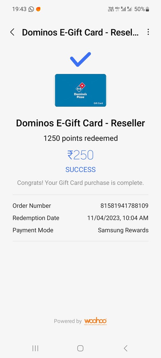 Sailendra132's tweet photo. @SamsungIndia  Can you please check what is the status of the coupon purchased from Samsung walletnusing my Samsung Reward coins. I haven't received any giftcard even after 2-3 months. Already wrote email to you and @woohoogifting but no proper response https://t.co/LVz8xvZetN