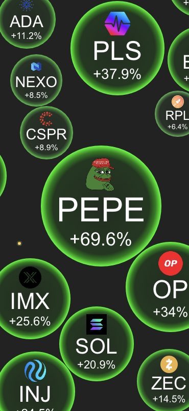 The alt coin pump hasn’t even happened yet 🐸🚀🌕

$PEPE hasn’t even started 🐸