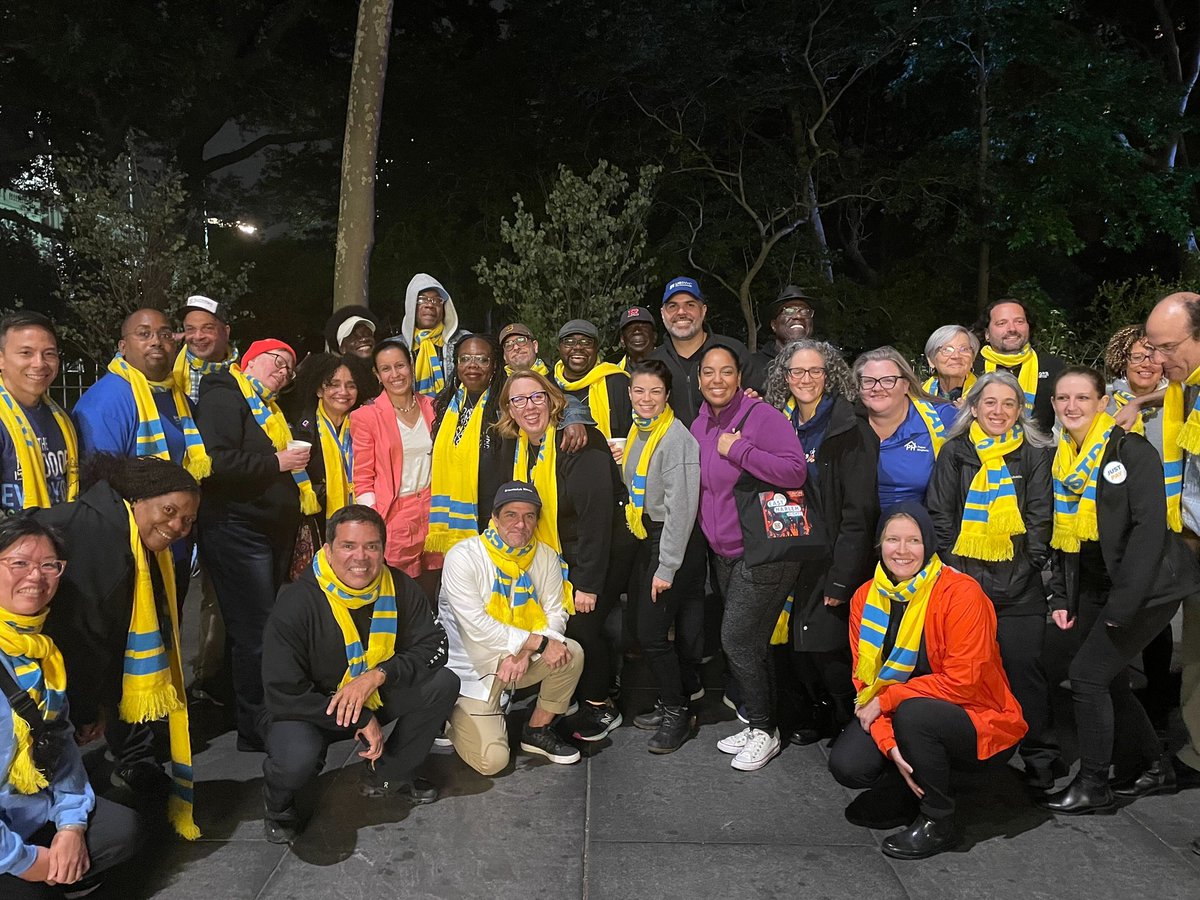 Getting the chance to join @HSC_NY for their #JustPay sleepout yesterday evening only solidified my commitment that the human services workers who keep our communities afloat deserve just pay, and they deserve it right now.