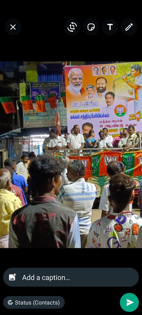 AjayGokula's tweet photo. மத்திய அரசின் 9 ஆண்டு சாதனை விளக்க தெருமுனை பிரச்சாரம் திருச்சி மாவட்டம் பாலக்கரை மண்டல் https://t.co/74YxTAwkAr