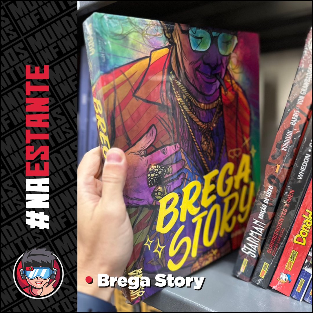 M_InfinitosBR's tweet photo. Brega Story, de Gidalti Jr., ambienta-se nos bastidores do universo do brega de Belém do Pará, reproduzindo nos quadrinhos a explosão de som, luzes, cores e formas de um dos gêneros musicais mais expressivos do Brasil.

#mundosinfinitos #bregastory #brasaeditora https://t.co/JEZ3ySfwkN
