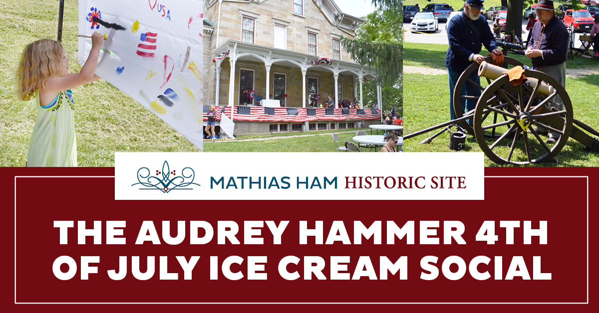Happy Independence Day!

We are open today from 9 AM - 5 PM! Visit the River Museum and explore something new! You can also stop by the Mathias Ham Historic Site today from 11 AM – 4 PM and check out the Audrey Hammer Fourth of July Ice Cream Social!