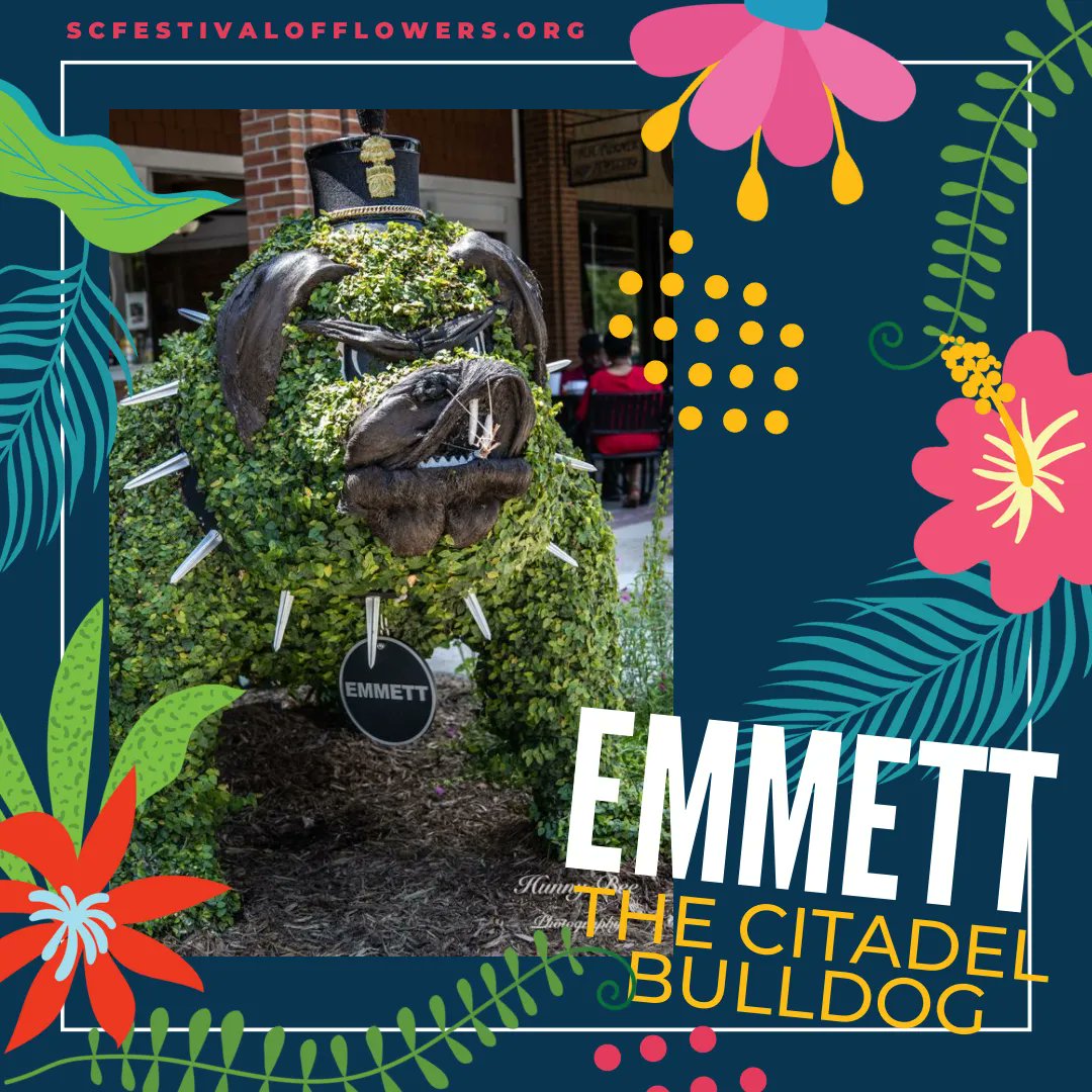 As you walk around Uptown Greenwood, you'll see the mighty guardian of the Citadel, proudly sponsored by Davis &amp; Floyd Engineering! 🐾🏰  
#YourSummerFunStartsHere