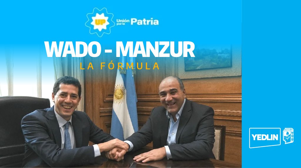 gabiyedlin's tweet photo. El Norte peronista celebra la consolidación de una formula presidencial que encarna las aspiraciones y anhelos de todas nuestras provincias. La unión de @wadodecorrido y @JuanManzurOK es el camino firme hacia la construcción de una Argentina mejor para todos y todas. https://t.co/mYSNk3Yrq1