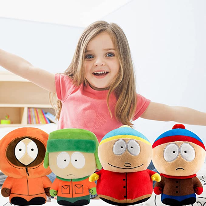 thcoolshoeshine's tweet image. poorly edited south park plushies on amazon listings; a thread🧵