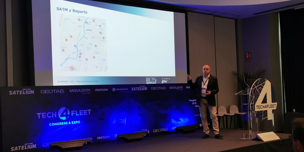 infoGMV_es's tweet image. Ayer en el #Tech4Fleet nuestro compañero Ramón Dávila Ruiz, Business Development Manager, presentó «Cómo materializar los beneficios de la gestión de flotas - la aportación de MOVILOC».

¡Recuerda que hoy es el último día para visitar nuestro stand!

 #ITS