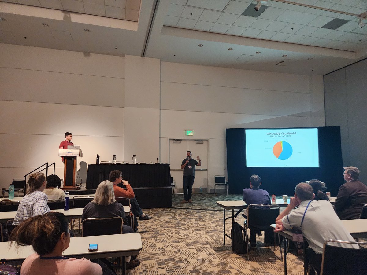 TheDatanista's tweet image. Last session to cover from the #RMISC conference June 7 - 9! Joe McCallister, of Trade Desk, &amp;amp; Jeff Ellis, of Salesforce, reviewed the findings of the Colorado = Security Salary Survey in the presentation What&apos;s Your Worth? Lessons From the 2023 Colorado = Security Salary Survey.