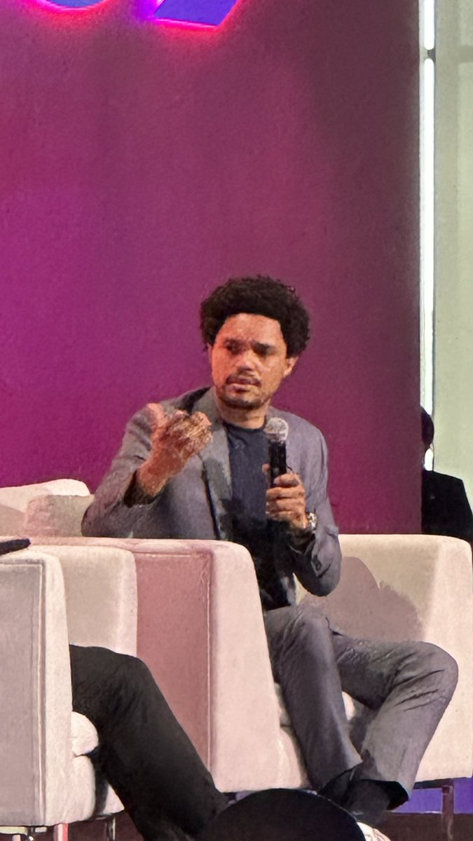Discovered yesterday at the #MeltwaterSummit that <a href="/Trevornoah/">Trevor Noah</a> knows a lot on #AI (Document-level vs entity-level sentiment, anyone? ;-)) Great to have his pragmatism, critical thinking and common sense on this topic that has become very passionate these days.