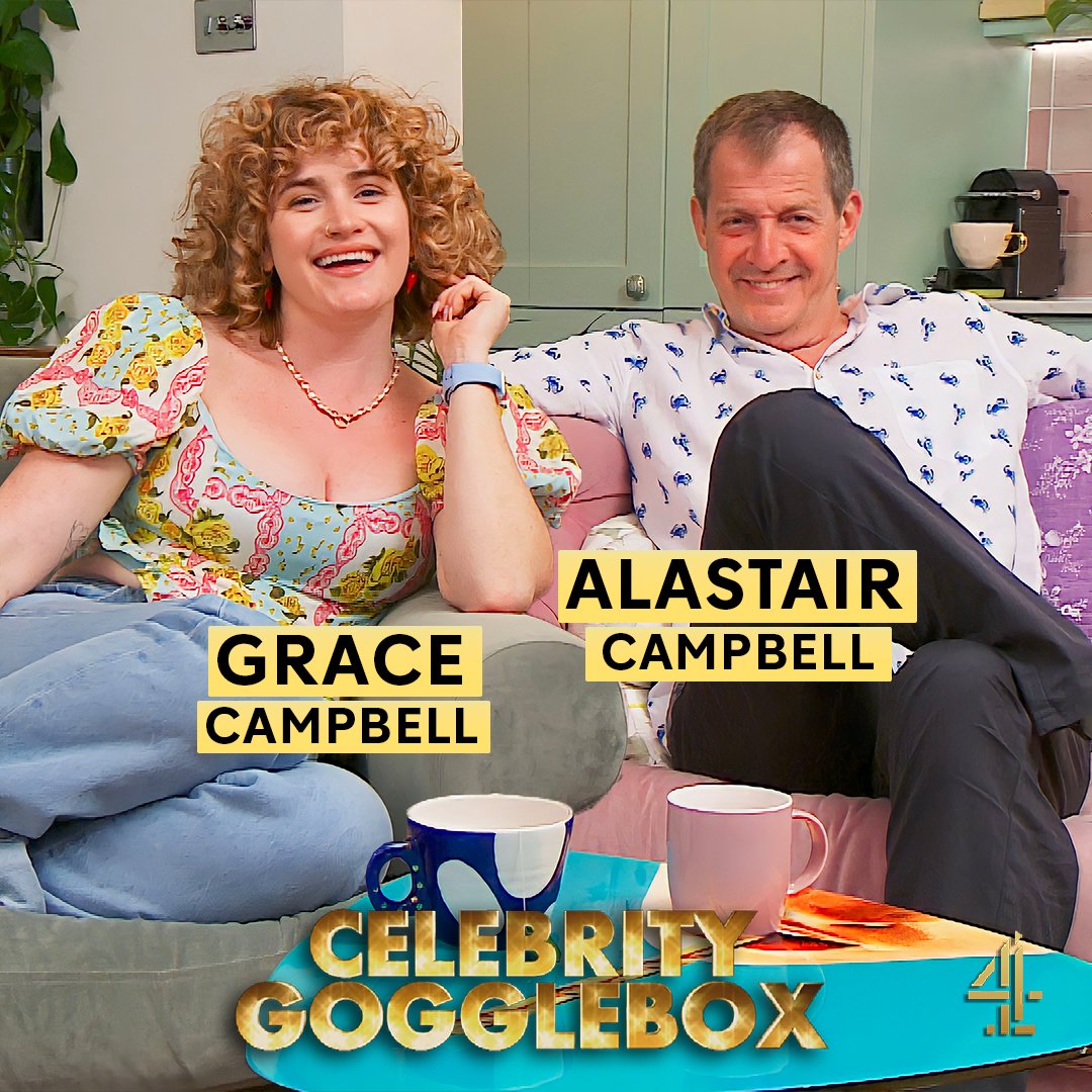 Welcome to #CelebrityGogglebox, @campbellclaret and @GraceCampbell! 🤩

We'll see you tomorrow at 9pm, @Channel4 📺👀⭐️🙌