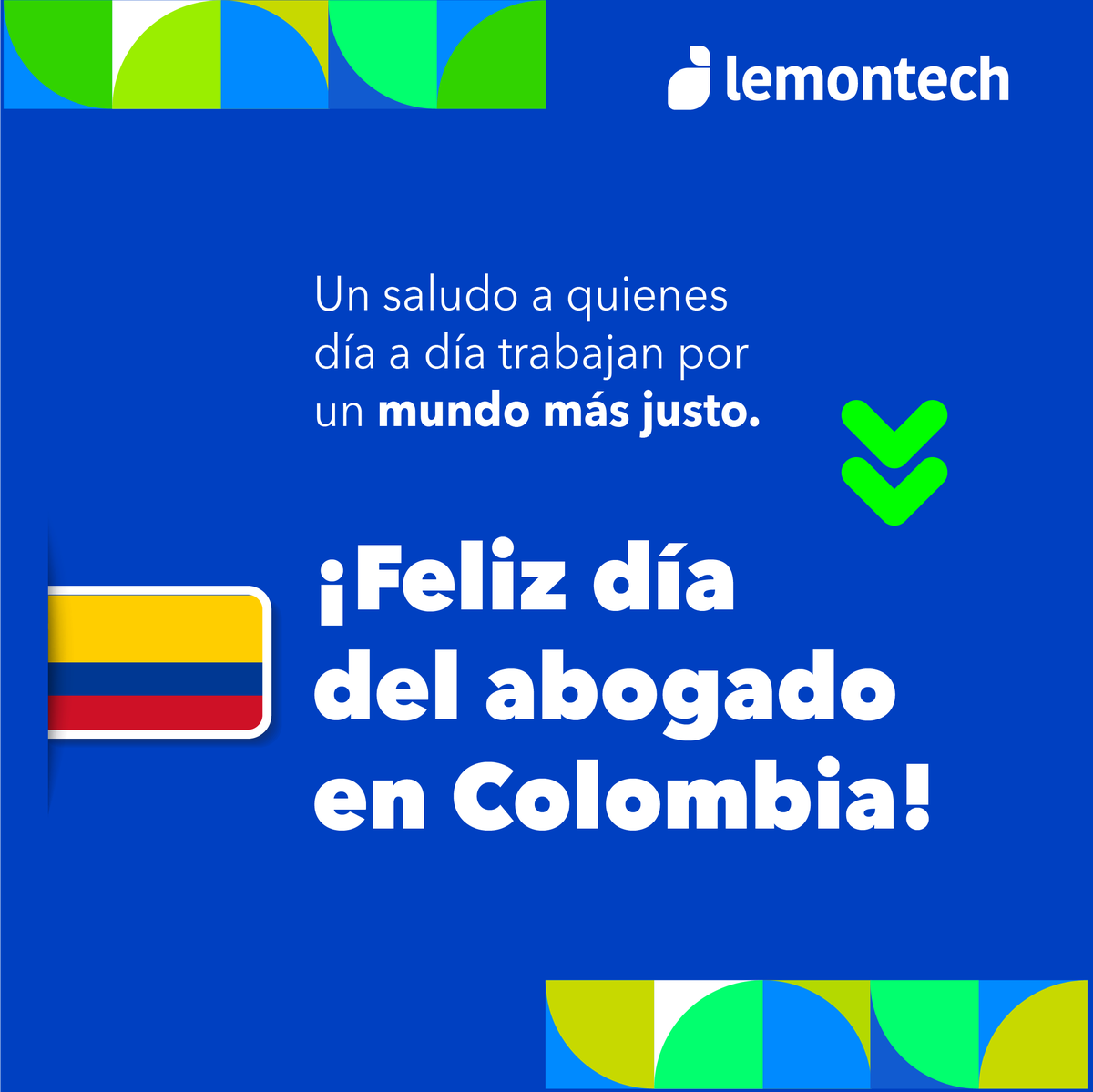 lemontechlatam's tweet photo. Este 22 de junio, #Colombia celebra el Día del Abogado. Es por eso que en #Lemontech queremos tomar un momento para apreciar a todos los #abogados que en su noble labor buscan impulsar un mundo legal moderno y justo. 🙌
https://t.co/voxQQ61ov6 🇨🇴 https://t.co/xUvLOZ931M