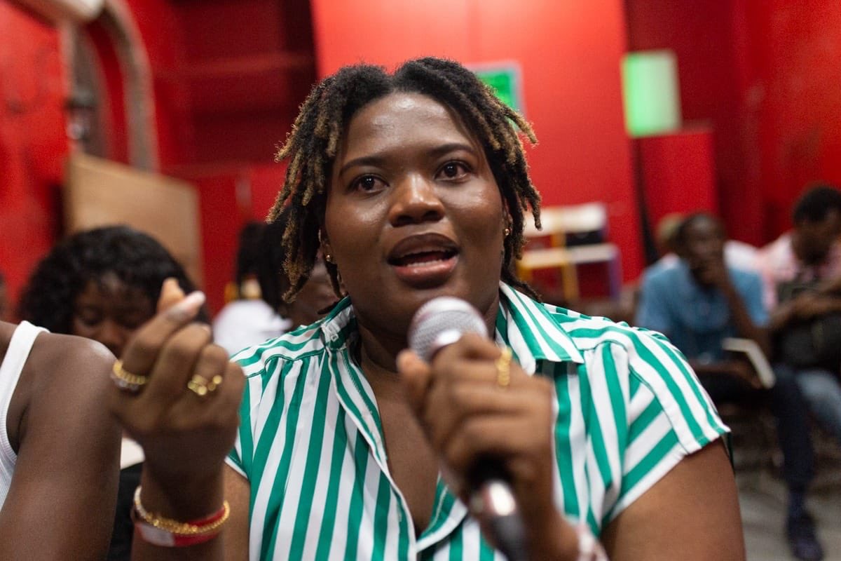 DeyeMonEnfo's tweet photo. 5 fim sa yo se nan sa ki pi bon nan sinema 🇭🇹. Yo te prezante nan 5yèm edisyon @sinenouvel nan #Okap wikenn sa a. #Thread 

Jwenn pi bon nan sinema ayisyen an ak anpil lòt bagay nan Infolettre @DeyeMonEnfo #11.
(Lyen nan bio) 
📸 Josué Azor/Kiskey'Art
1/6 https://t.co/ZkSuBDzQes