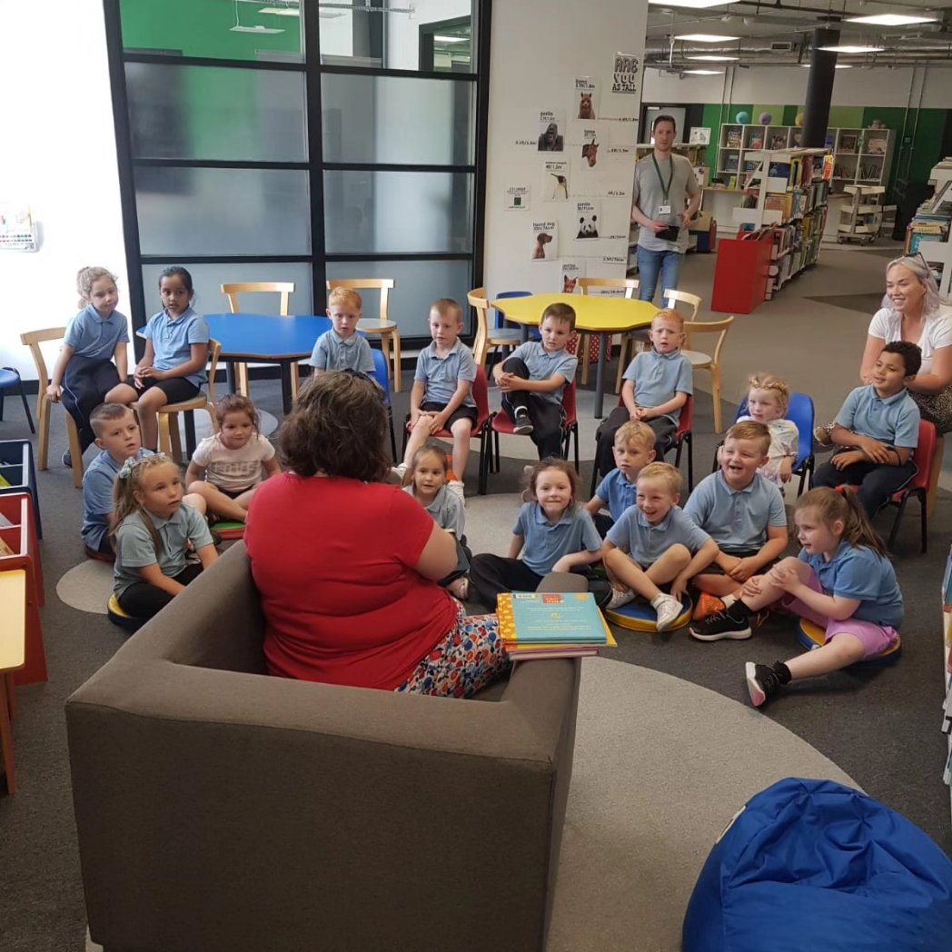 Junior Infants had a trip to @limklibraries today where we heard some lovely stories. We had so much fun and really enjoyed listening to the stories #Trip #LocalLibrary