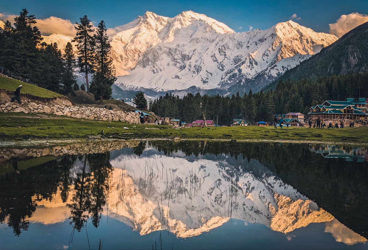 Fairy meadows reflection lake.