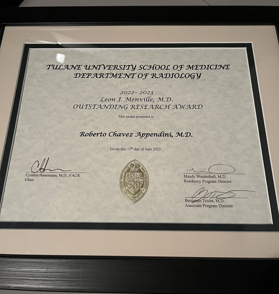Keeping it up! <a href="/TulaneRadiology/">Tulane Radiology</a> 

#MedTwitter #RadRes #IRad #IR #RadEd