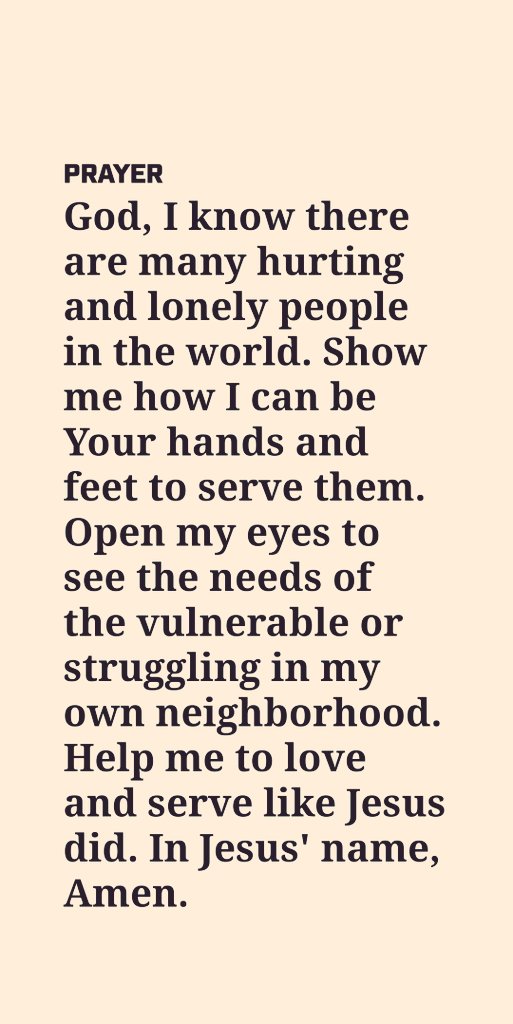 A PRAYER FOR
SERVING OTHERS
