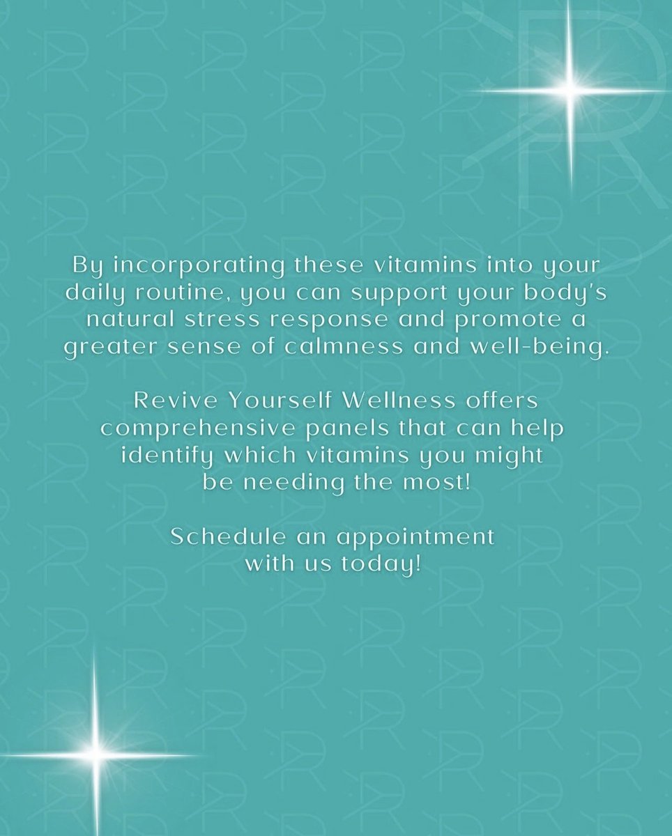 Are you feeling overwhelmed by stress and anxiety? Don't worry, we've got you covered!

Check out our top 10 vitamins that can help you find inner calm and promote mental well-being.
#FunctionalMedicine #vitamins #Healing #IntegratedMedicine #IntegrativeHealth #NewMedicine