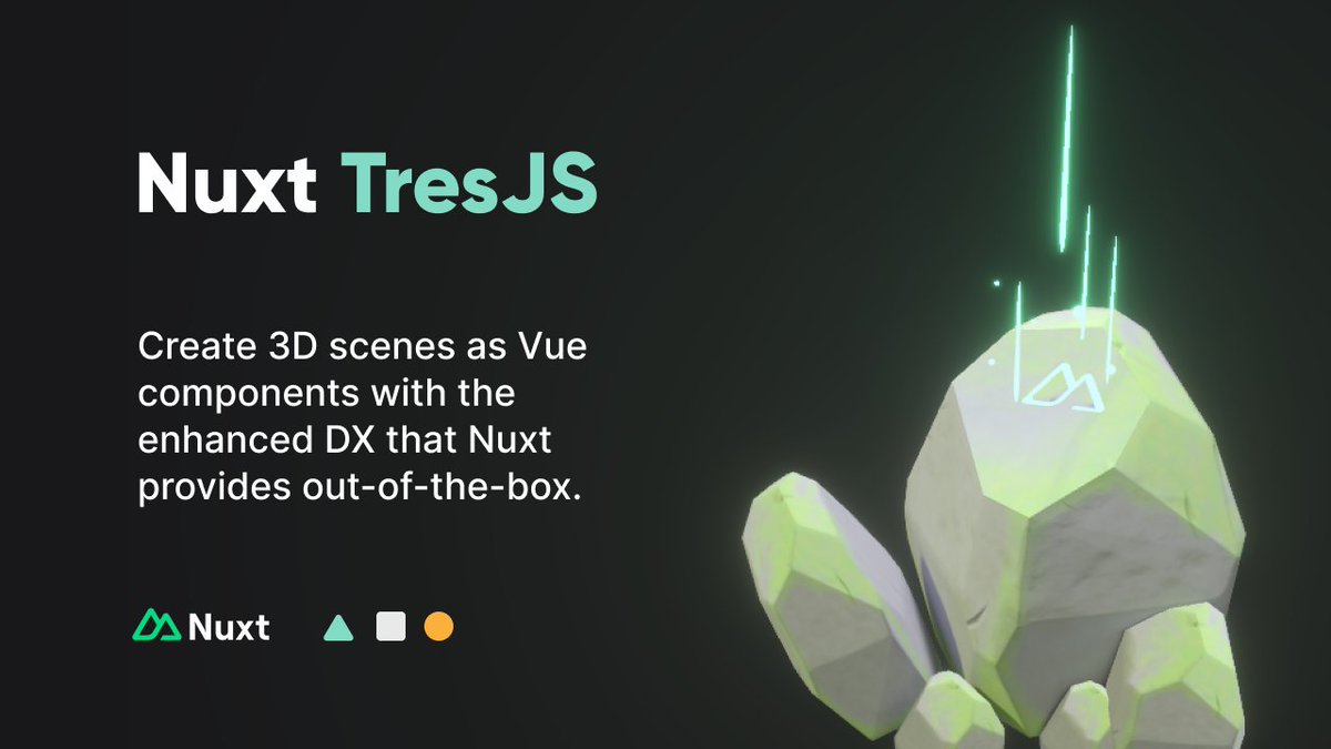 TresJS (@tresjs_dev) on Twitter photo We're happy to finally announce the official Nuxt Module for TresJS ππ₯³
Special thanks to <a href="/danielcroe/">π¦ @danielroe.dev</a> and <a href="/nuxt_js/">Nuxt</a> team for making it possible
π Now you can enjoy the Nuxt DX Magic on the Tres ecosystem π§ββοΈ
Official announcement #Do3DwithNuxt
tresjs.org/blog/announcinβ¦ We're happy to finally announce the official Nuxt Module for TresJS ππ₯³
Special thanks to <a href="/danielcroe/">π¦ @danielroe.dev</a> and <a href="/nuxt_js/">Nuxt</a> team for making it possible
π Now you can enjoy the Nuxt DX Magic on the Tres ecosystem π§ββοΈ
Official announcement #Do3DwithNuxt
tresjs.org/blog/announcinβ¦