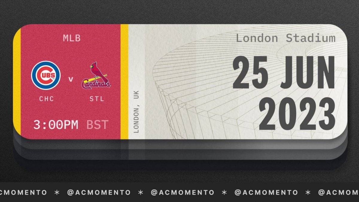 batflips_nerds's tweet image. 🚨MLB LONDON GIVEAWAY 🇬🇧⚾️

Thanks to @ACMomento, a new app that allows fans to track their attendance at live sports games, we are giving away a pair of tickets for this Sunday's game in London.   

To enter, just RT and follow @ACMomento, @brennanjp, and @batflips_nerds
