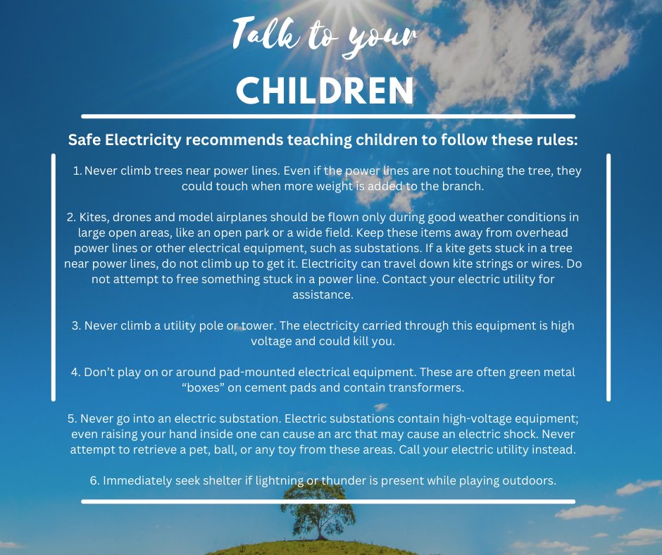 SurryYadkinEMC's tweet photo. Talk to your kids about outdoor play and safety. We can't emphasize the following information enough and hope that it will protect your kids from any serious injuries and dangers this summer (and throughout the year)! #lookingoutforyou https://t.co/eGI1QH0zTi