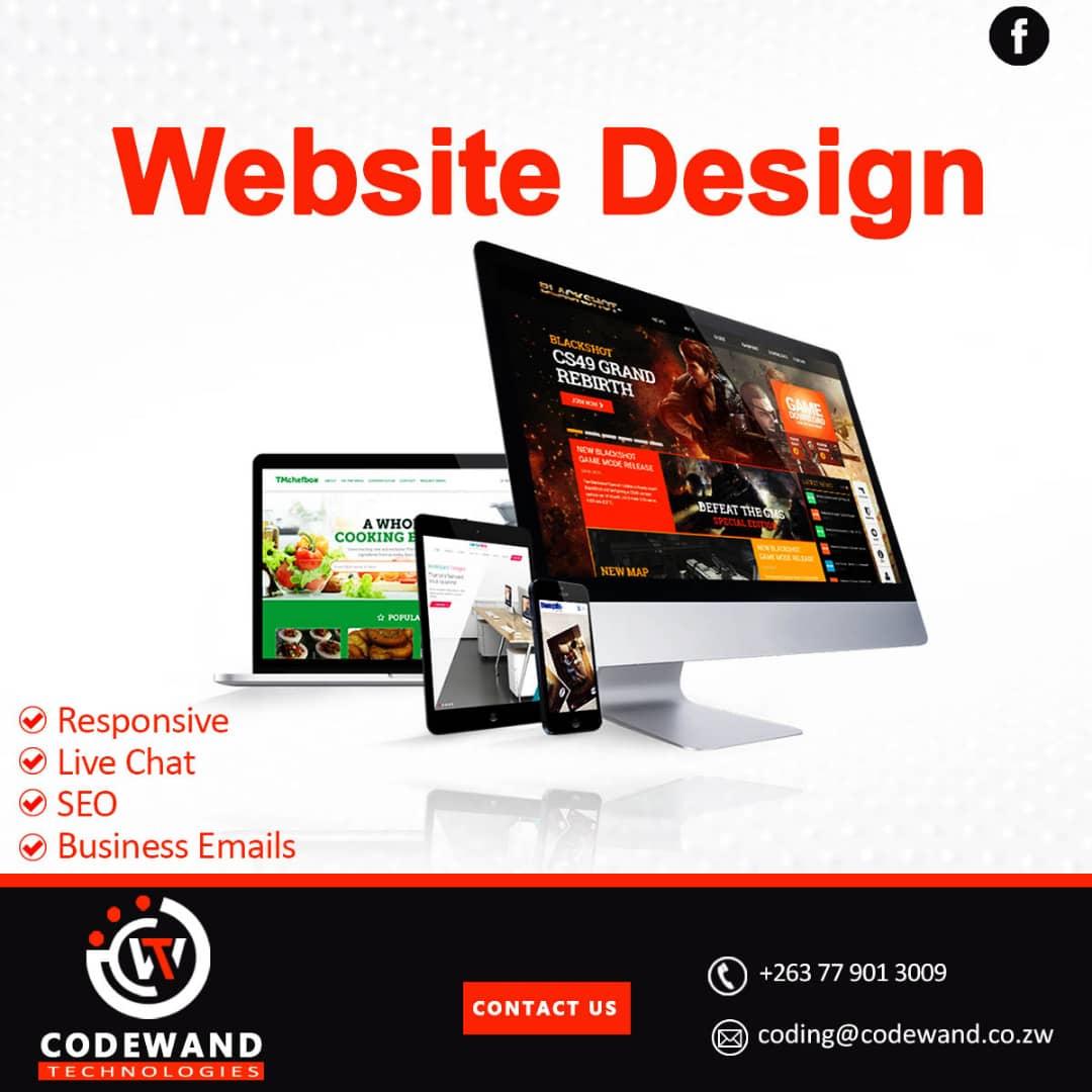 codewandtech's tweet image. &quot;Transform Your Online Presence with Our Expert Website Design Services&quot; 0779 013 009