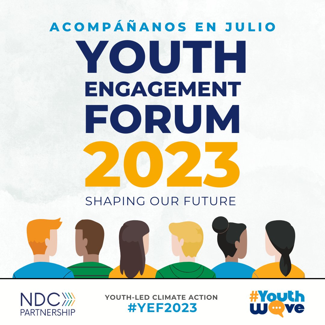 Acompaña al @ndcpartnership en el Youth Engagement Forum los días 6, 13, 20 y 27 de julio para potenciar la voz de los #jóvenes en la aceleración de la urgente acción climática . #YEF2023 #YouthWave #ClimateFinance #Finance4Youth #Youth4Climate
Registro👉bit.ly/3Mnhchu