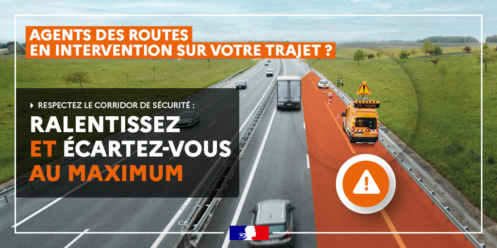 👷Protégez nos anges gardien de la route en respectant le corridor de sécurité !
En gardant une distance suffisante entre votre véhicule et les véhicules d'intervention, vous leur permettez de faire leur travail en toute sécurité
#corridordesecurite #routes #securite