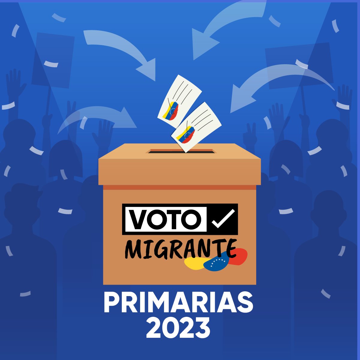 Venezolano 🇻🇪 que vives en el exterior.

Tienes el derecho y la oportunidad de ejercer tu derecho al voto.

Logremos el cambio que #Venezuela necesita.

Inscríbete en primariaexteriorve.com

Puedes hacerlo con tu cédula o pasaporte.

#VotoMigranteVzla #Primarias2023