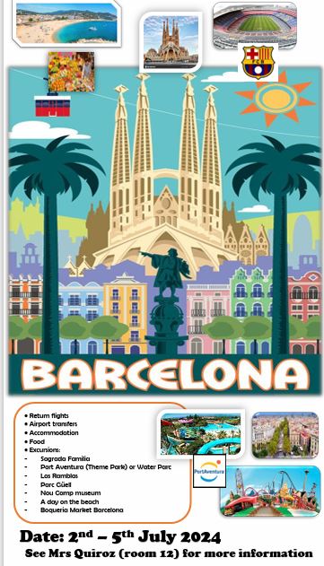 Cathays Transition (@chstransition) on Twitter photo Year 6 coming to <a href="/CathaysHigh/">Cathays High School</a> in September! There is a very exciting trip to Barcelona next year. Letters will be available on the Transition Day and New Parents Evening on Monday 17th July. Year 6 coming to <a href="/CathaysHigh/">Cathays High School</a> in September! There is a very exciting trip to Barcelona next year. Letters will be available on the Transition Day and New Parents Evening on Monday 17th July.