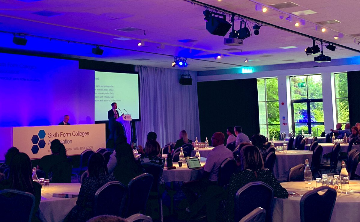 SFCA_info's tweet photo. In the traditional, barnstorming end of conference spot, Nick Allen @Symonds_College unleashes the power of the Six Dimensions dataset to discuss this year’s grade profiles and the power of attendance… #sfcasummer https://t.co/zb2AuHakJi