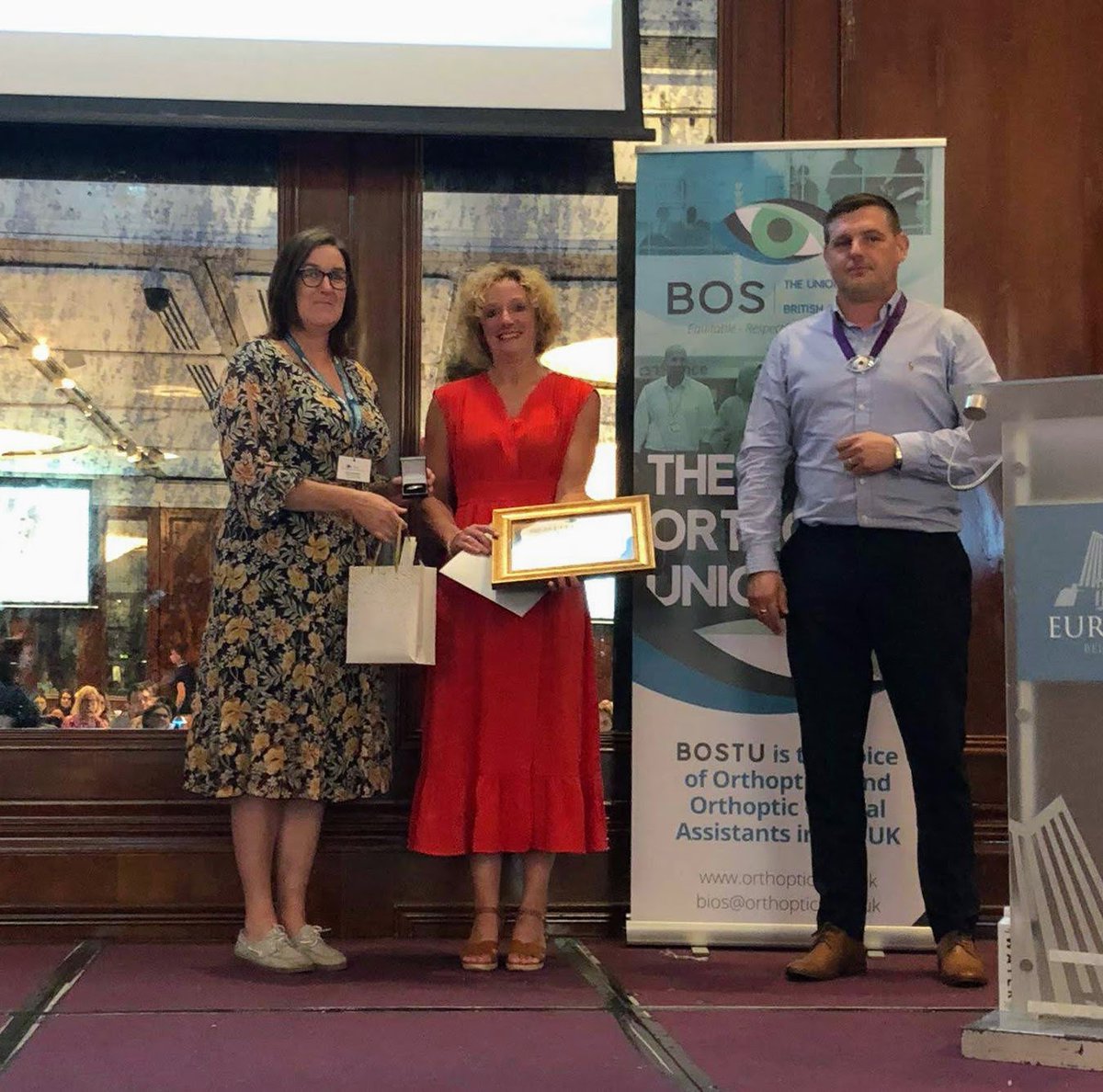 A huge thank you from all at BIOS to @orthoptist1 who ended her six years as Chair today and was awarded a Fellowship from the Society. During her time, she has strengthened BIOS, enabling us to achieve our vision of being a thriving and sustainable profession. #BIOS2023