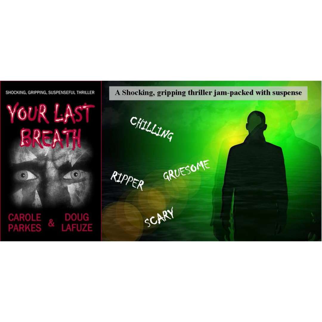 BREATH-TAKING SERIAL KILLER—LITERALLY! Chilling from start to finish. Reviewer says '... never a dull moment. A brilliant thriller by 2 talented authors!!! Get it here: myBook.to/YLB #suspense #GreatReads #RomanticThriller #KCHpromote