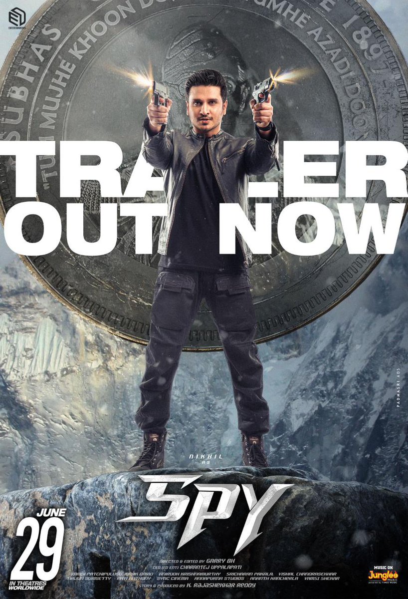 Spy trailer: Thrilling and captivating

The trailer is gripping, boasting rich production values and adrenaline-filled action, while Nikhil embodies a grave spy persona.

idlebrain.com/news/today/spy…

#SPYmovie #SPYtrailer