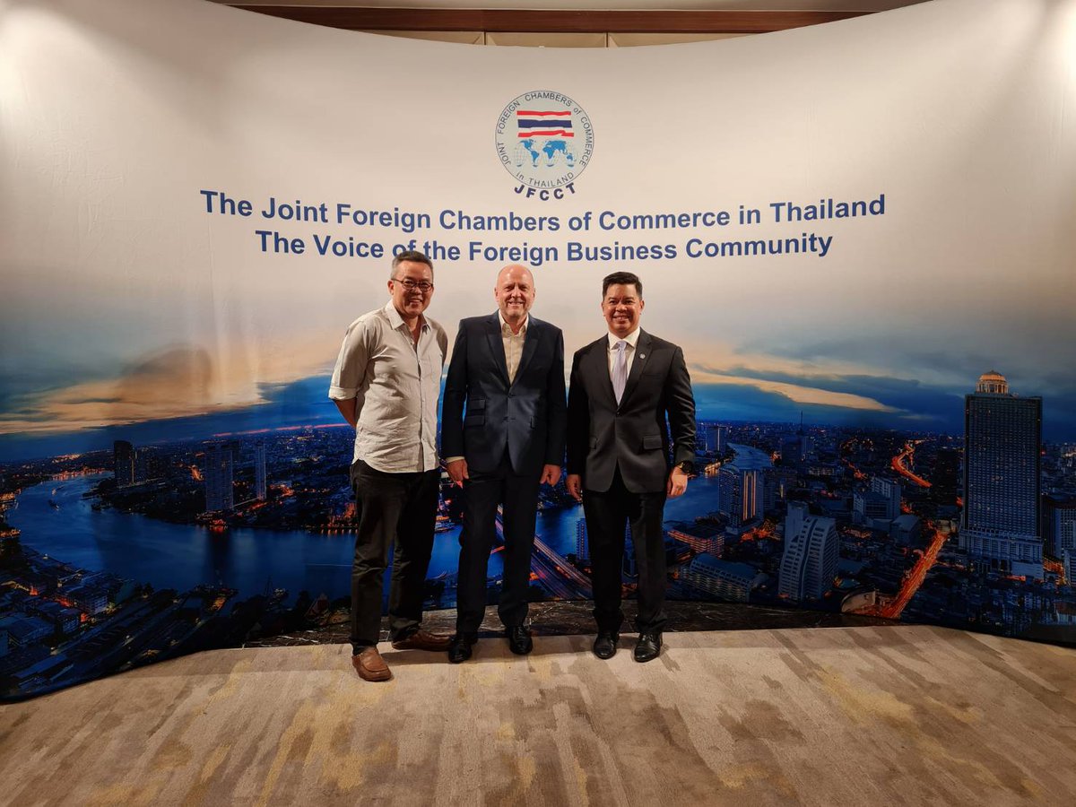 Thanks #JFCCT for organising this wonderful reunion event for connecting with key persons from other Chambers of Commerce, Board of Trade, Thai Chamber of Commerce & Ambassadors today. #GTCC #PartnerInThailand