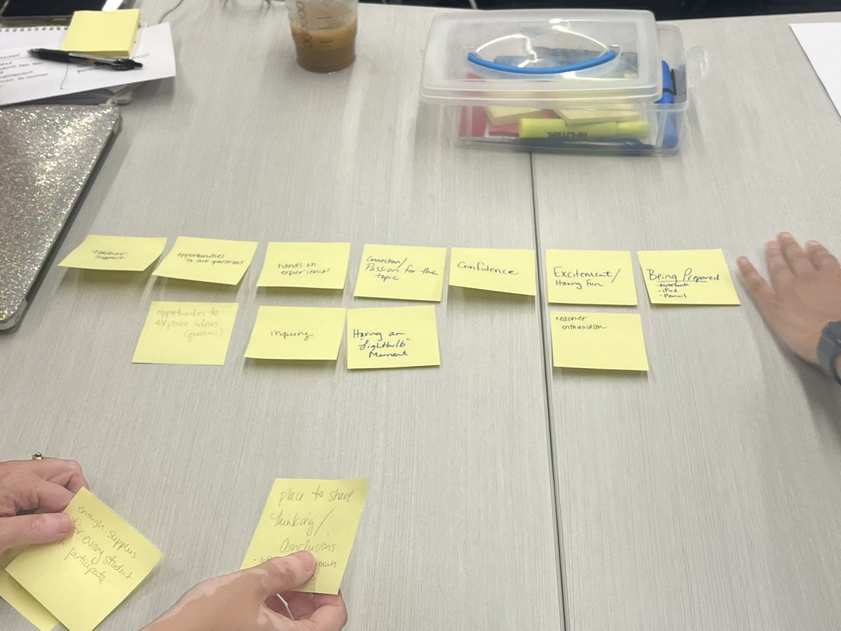 crosby_a1's tweet image. What do we want to see everyday in our science classrooms? #Affinitymapping @lisdsecsci @beimerjLISD